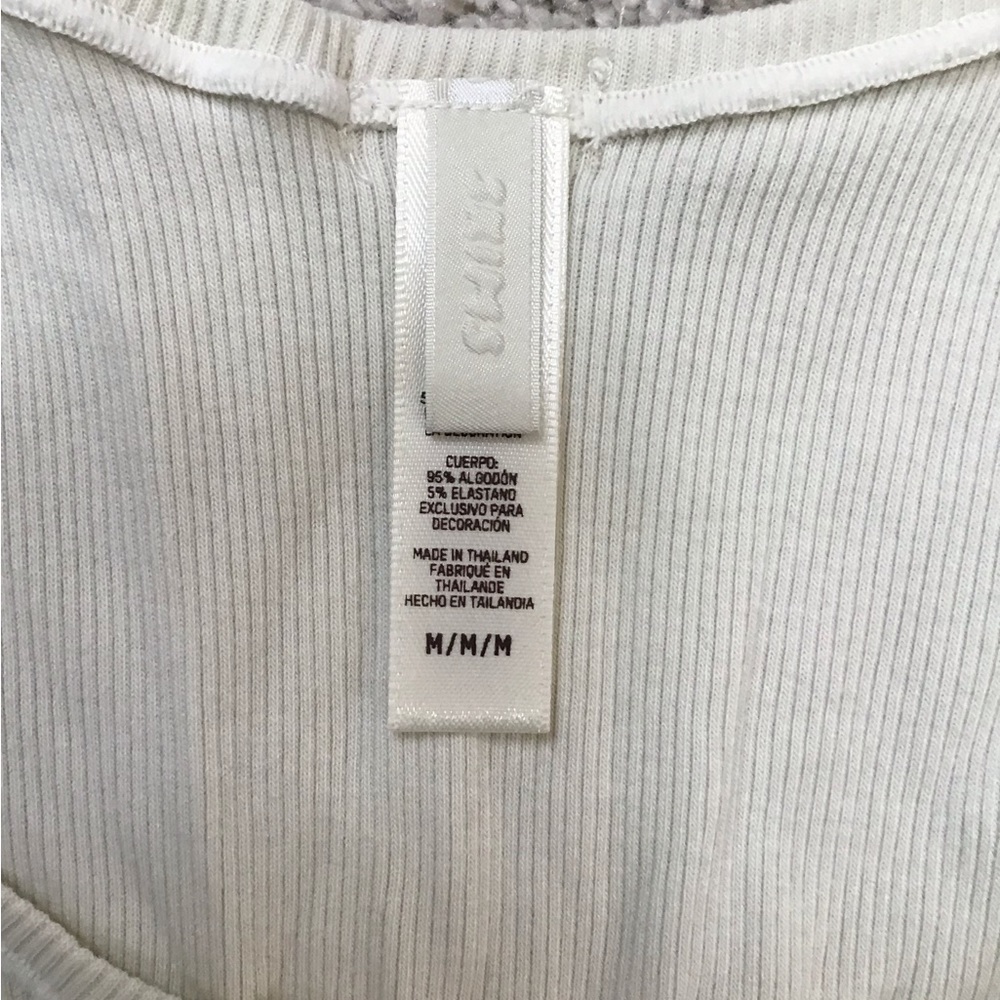 SKIMS Cotton Rib Tank | Bone - Picture 13 of 16